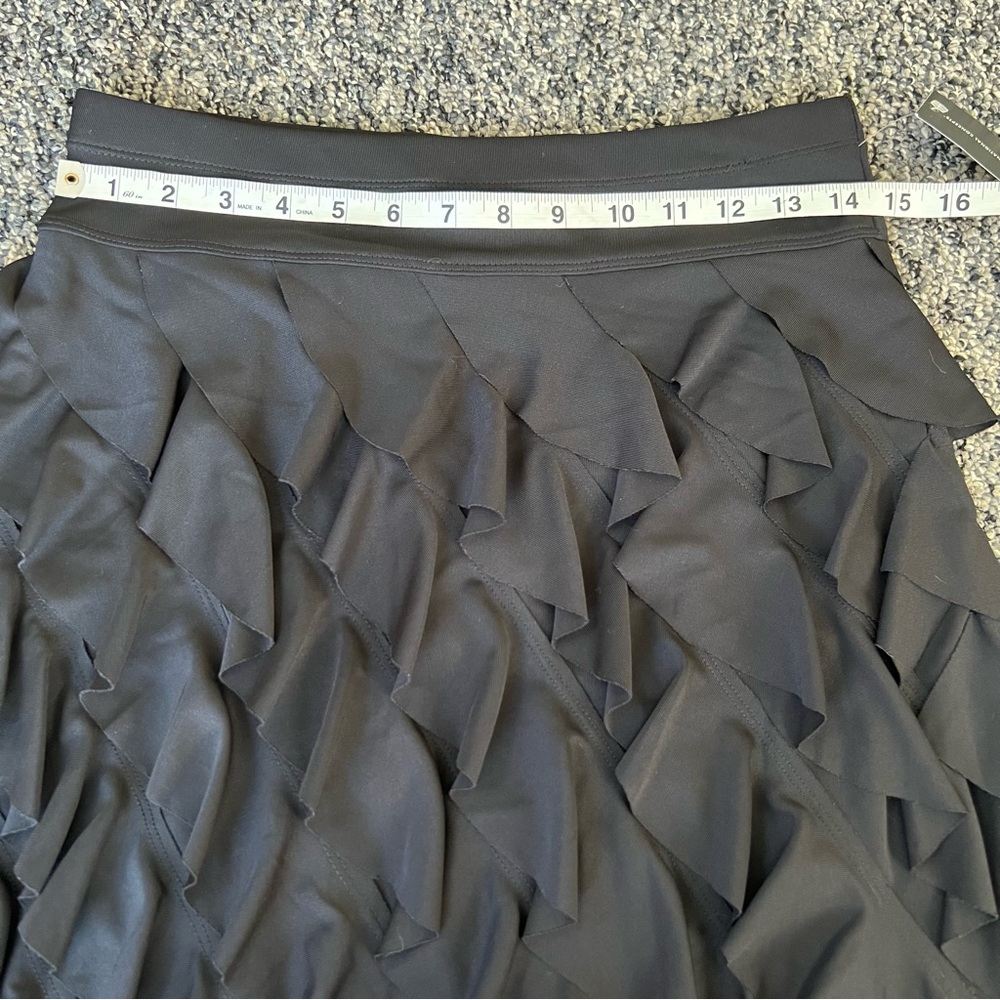 NWT Black Ruffled Mini Skirt - Picture 6 of 7